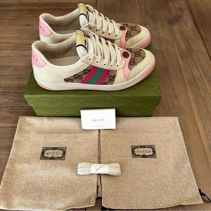 GUCCI Screener Sneakers with crystals Size 40